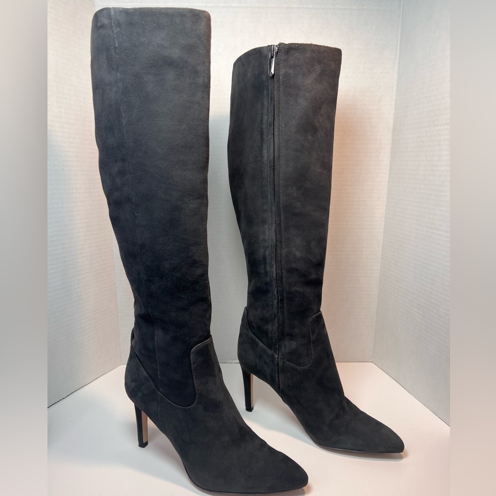 Sam Edelman Suede Grey Knee High Boots- Size 6.5